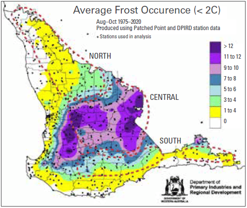 Emu TOS frost map