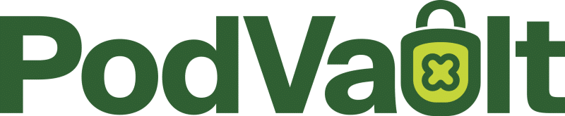 PodVault Logo Horiz CMYK